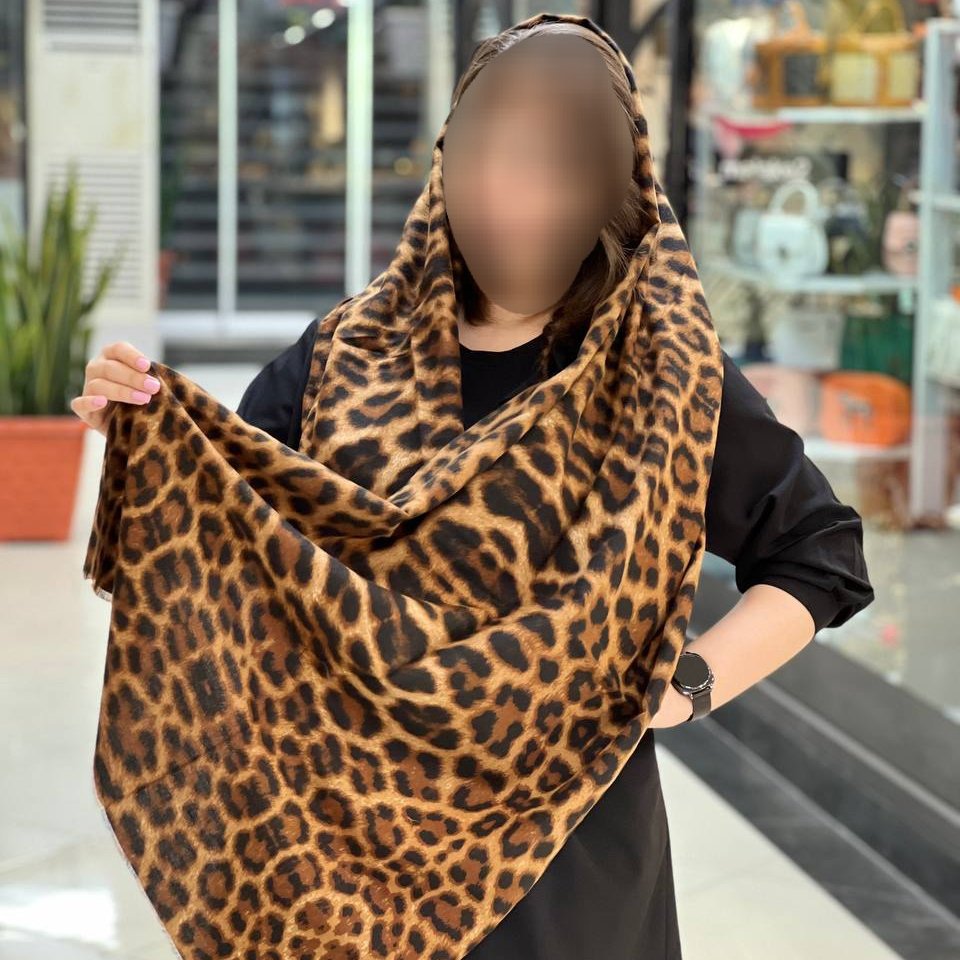 شال پلنگی نخی پاییزه شیک با کیفیت عالی