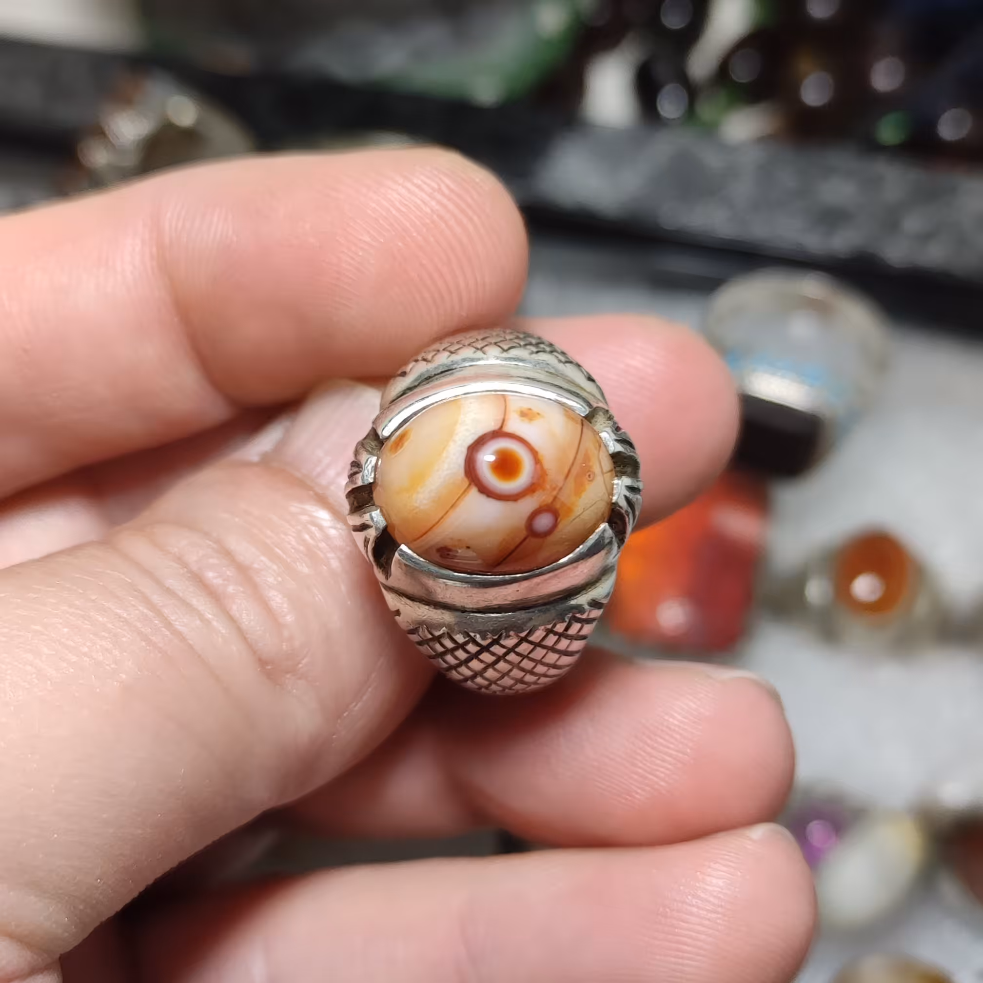 انگشتر نقره مردانه باباقوری