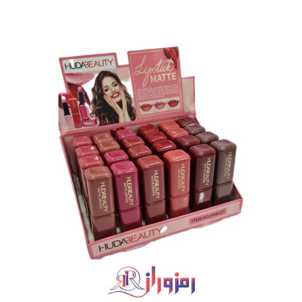 رژلب جامد هدی بیوتی hudabeauty کد H98127پک 24 عددی