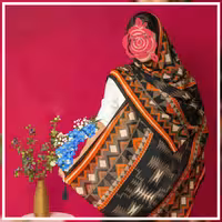 شال نخی  مه گل منگوله دار با ایستایی عالی و تضمین کیفیت و دوخت  قو اره 200در80 