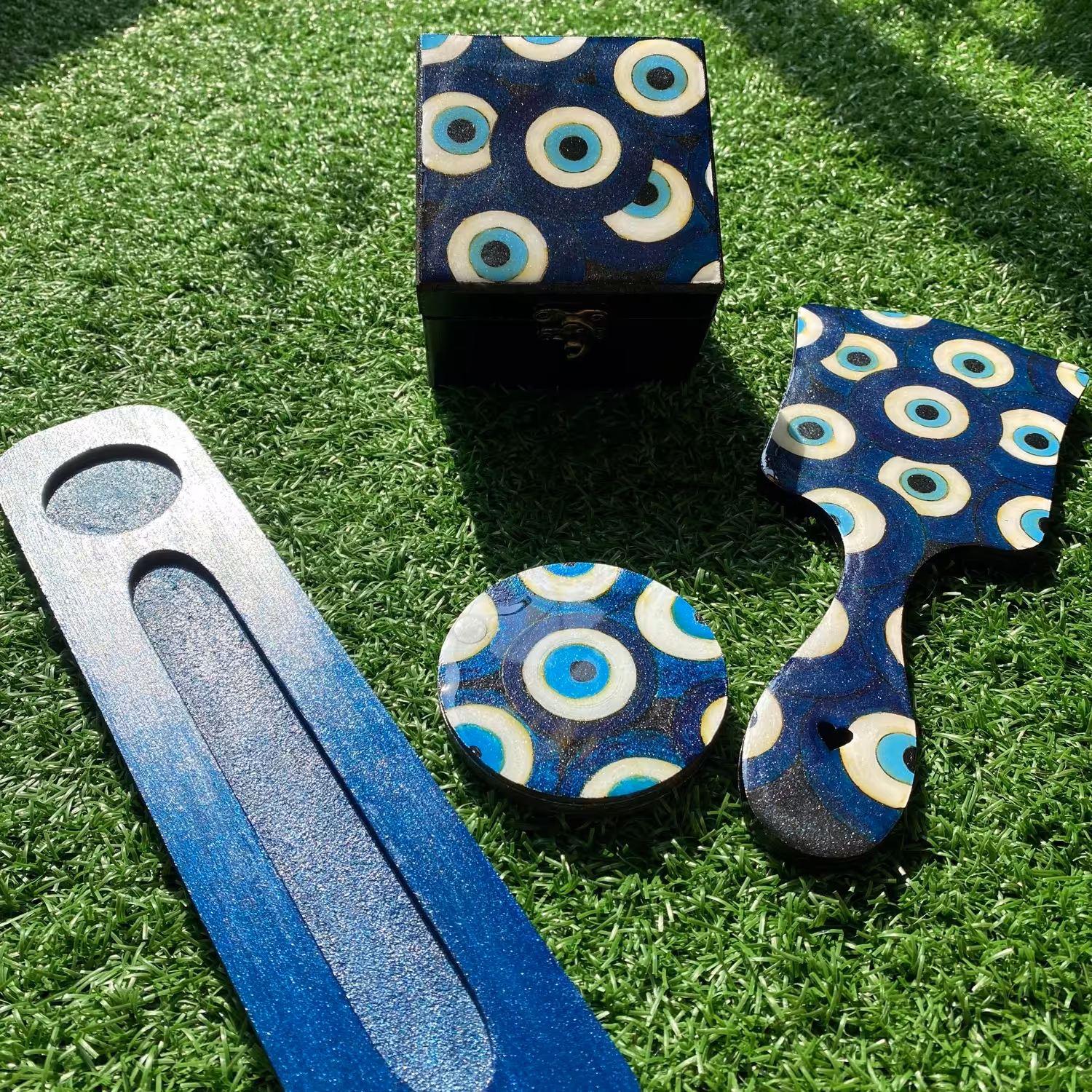 ست جعبه و ایینه چشم نظر