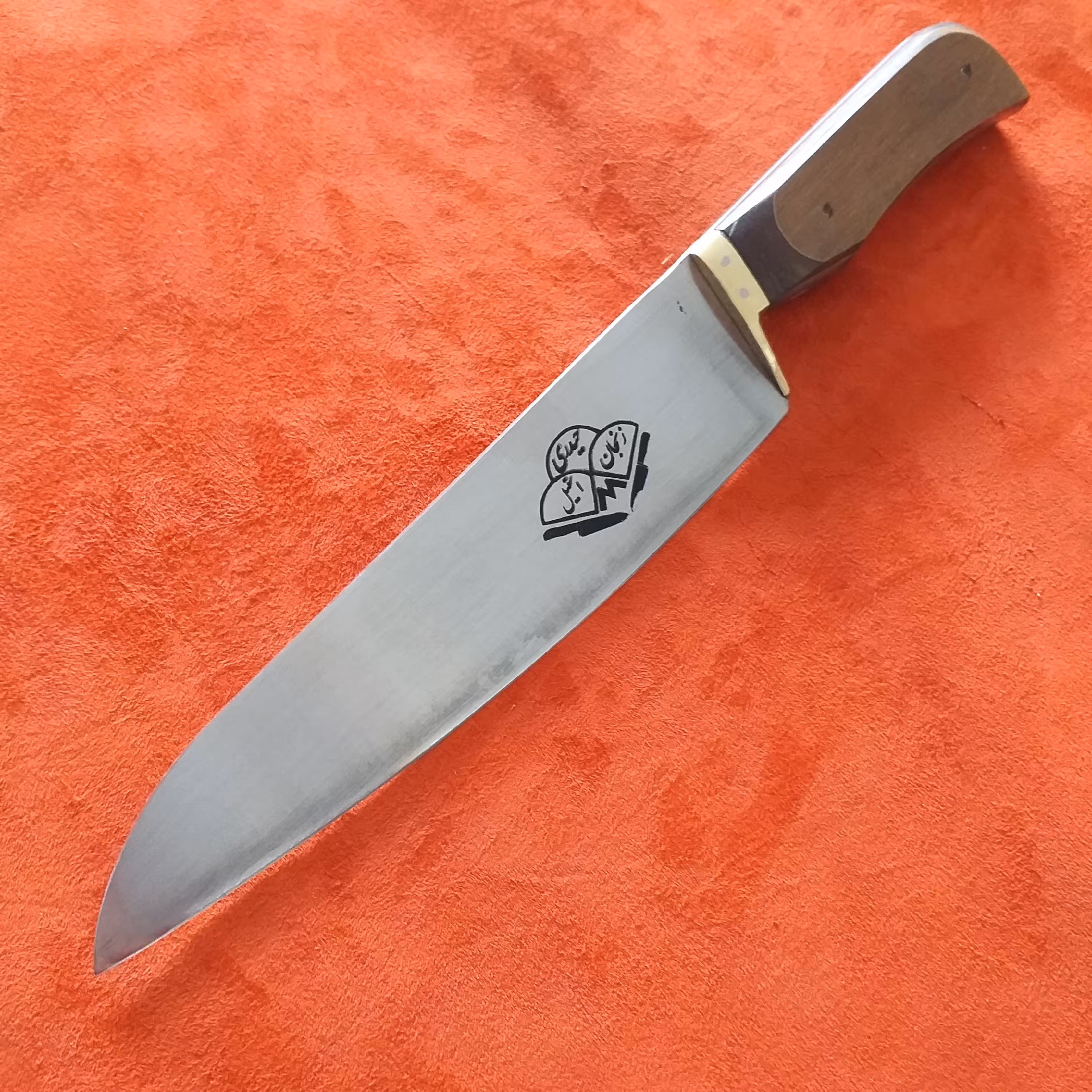 چاقو حیدری زنجان چاقوزنجان چاقو آشپزخانه حیدری استیل ضدزنگ زنجان سایز پنج31سانت مخصوص تخته کاری و آشپزخانه و کترینگ