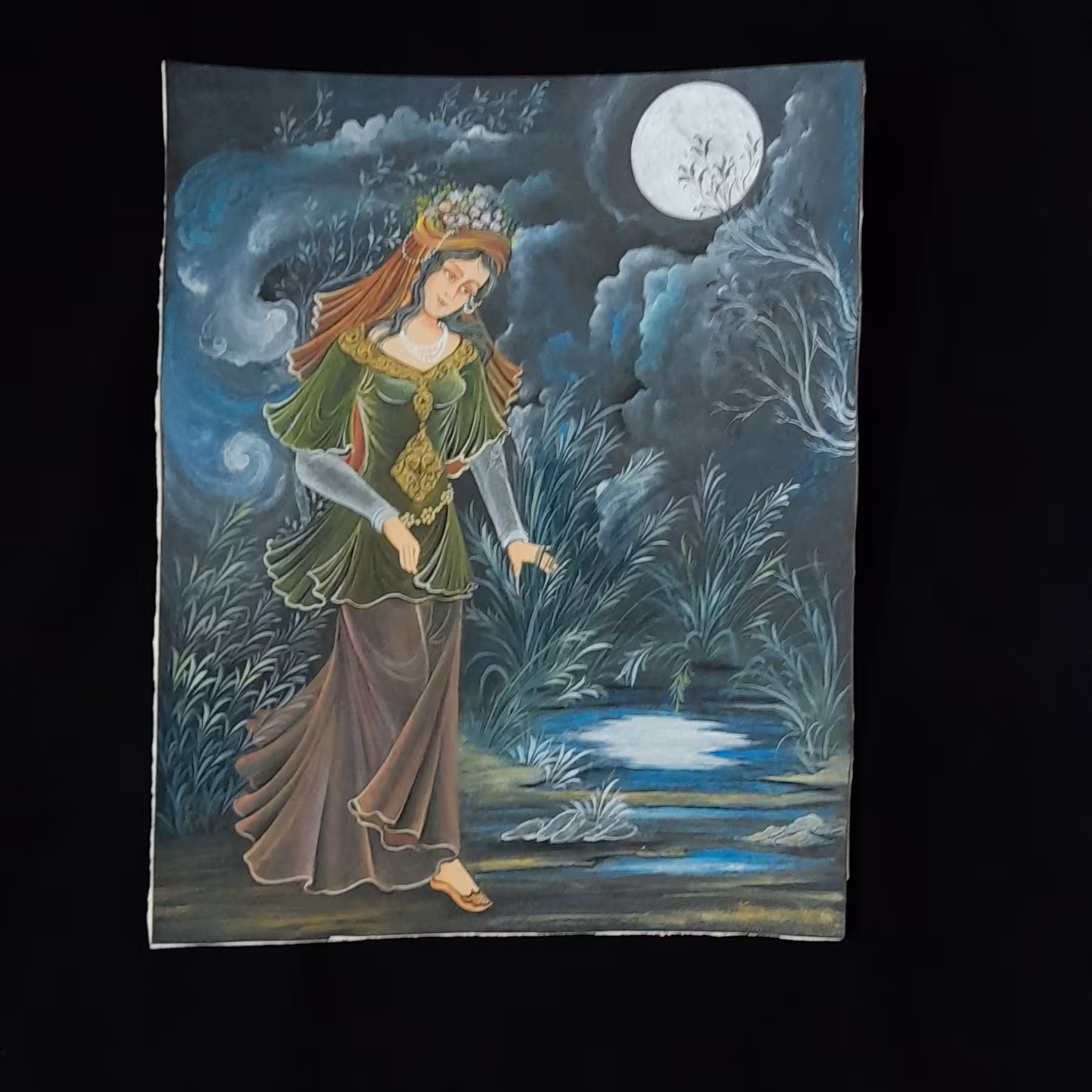 تابلو نقاشی مینیاتور چهره 