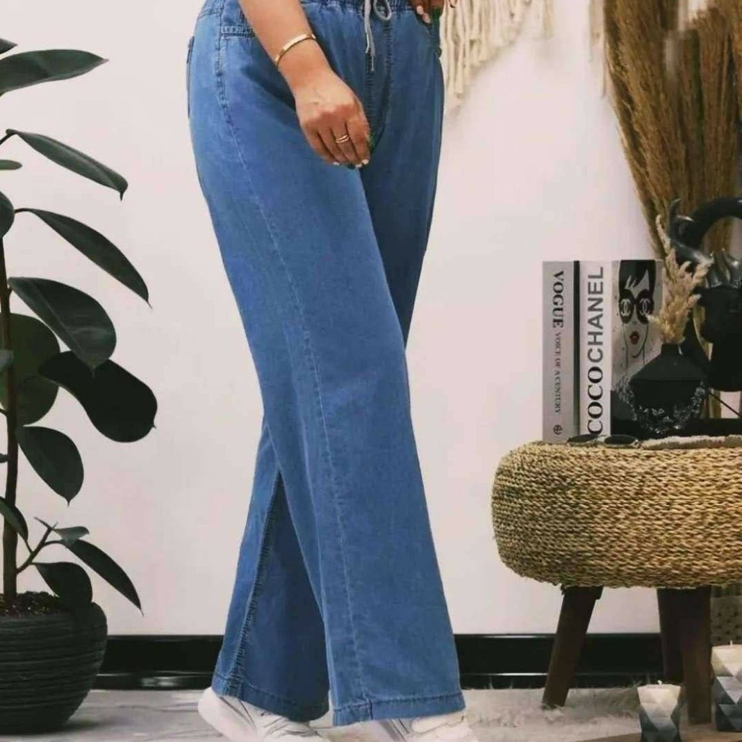 شلوار زنانه جین بگ کاغذی
