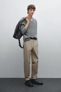 شلوار چند رنگ مردانه تناسب باریک پنبه ای Massimo Dutti