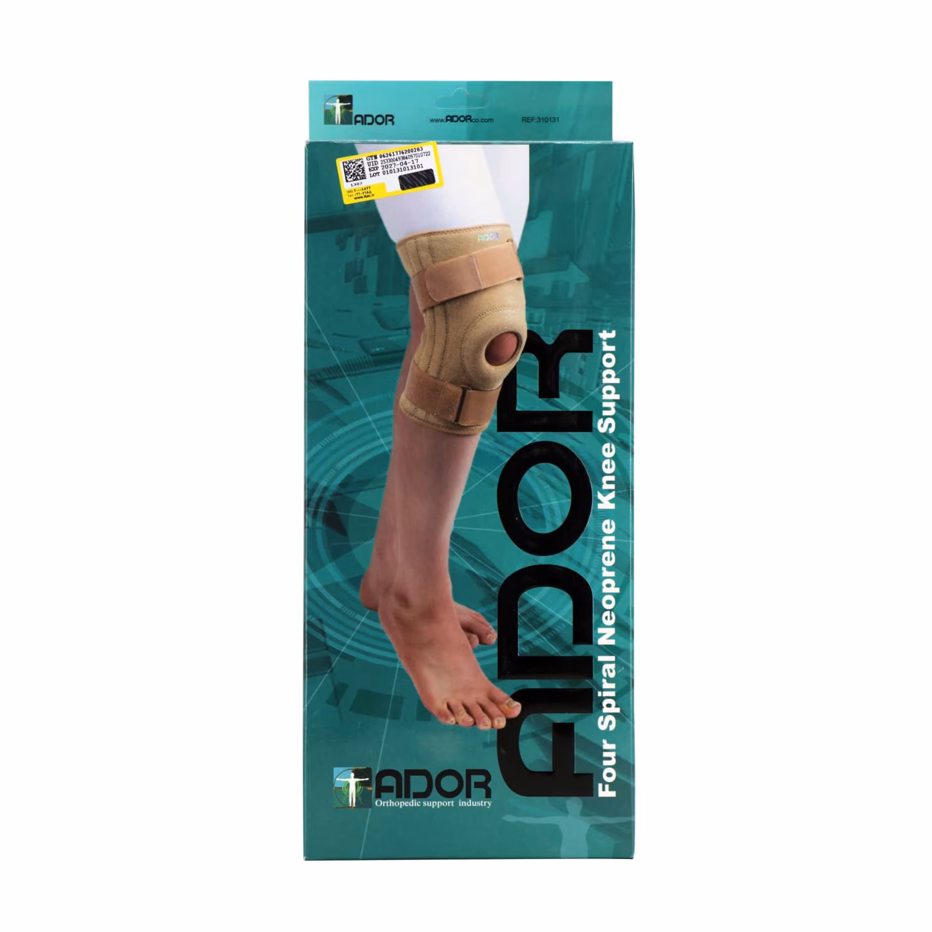 زانوبند نئوپرنی 4 فنره آدور - S (3001040051)