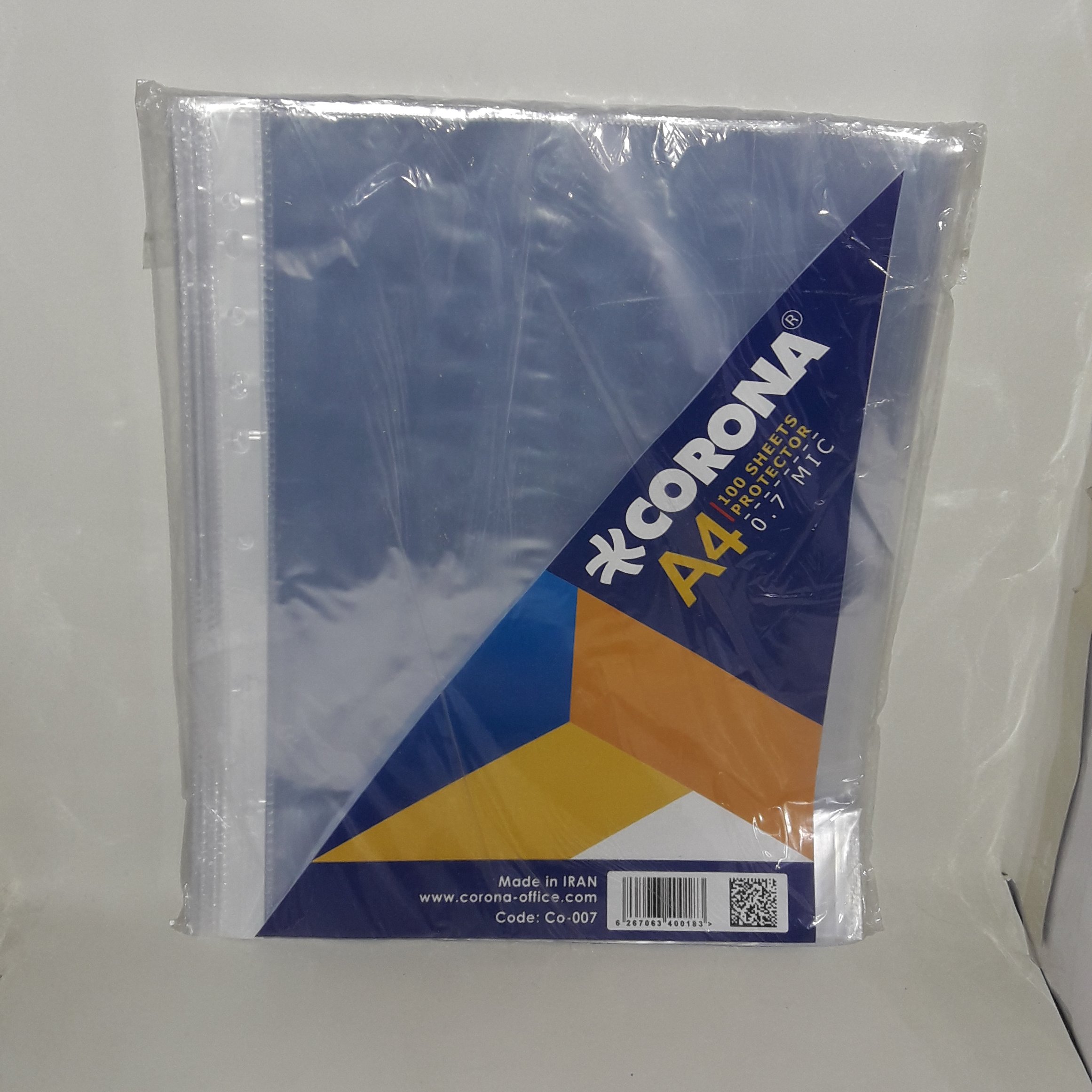 کاور کاغذ سایز A4 شفاف دونه ای