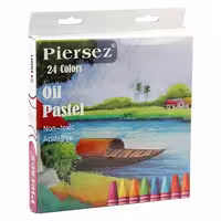 پاستل روغنی 24 رنگ پییرسز piersez کد PZW0024