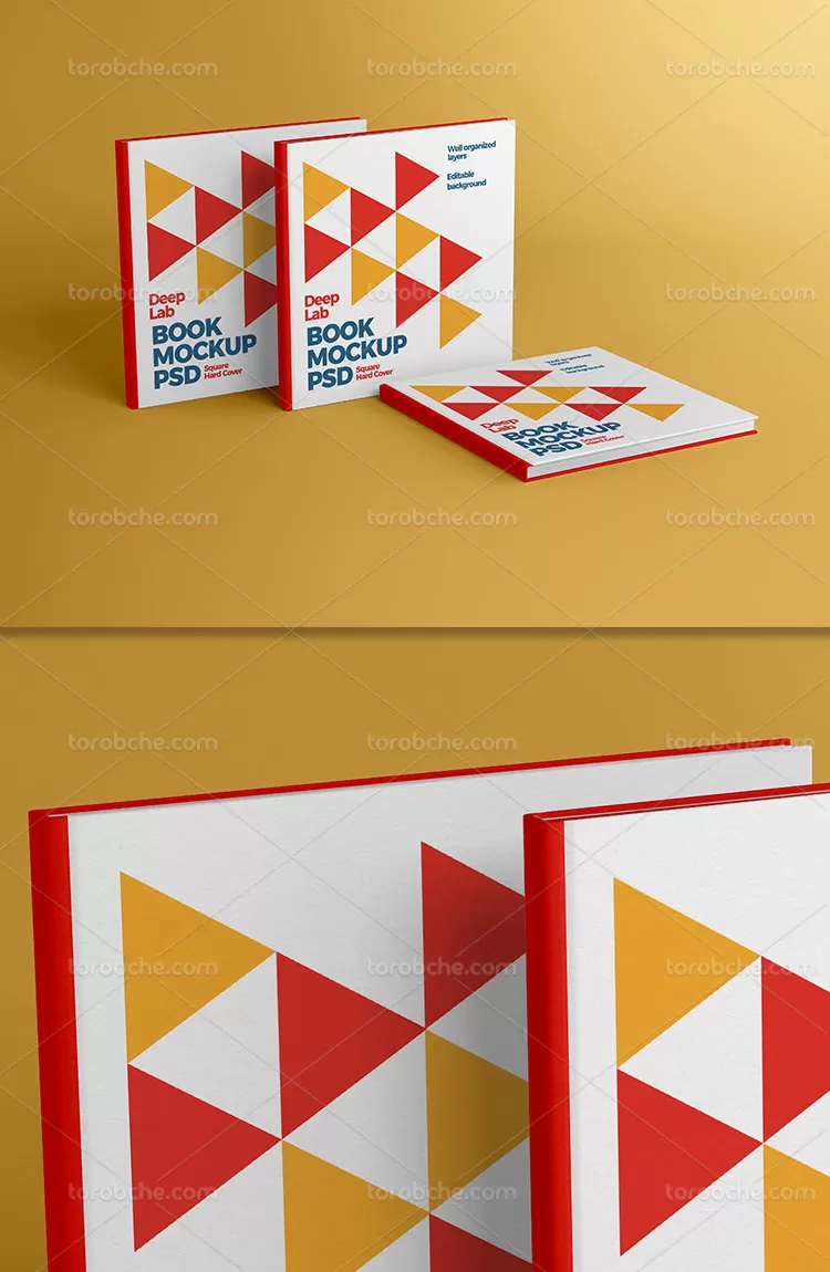 موکاپ کتاب با کیفیت بالا | گرافیک با طعم تربچه
