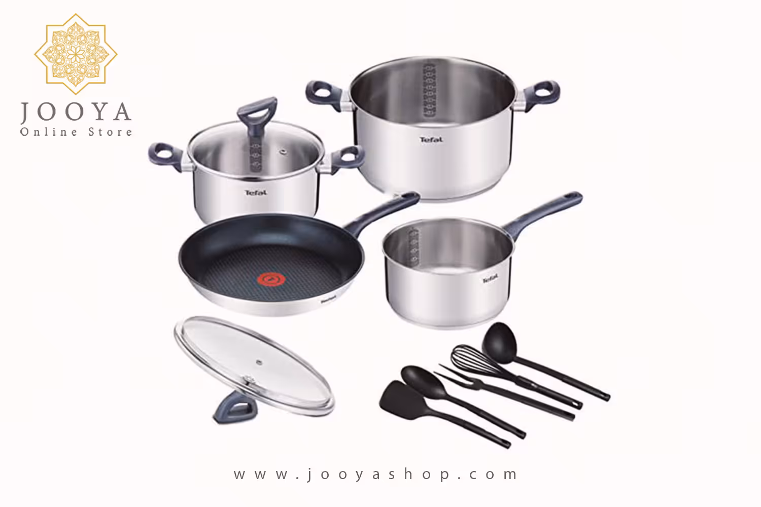 سرویس 11 پارچه استیل تفال مدل دیلی کوک