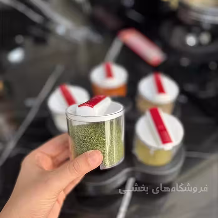 ست جا ادویه مدل چرخشی 5 پارچه