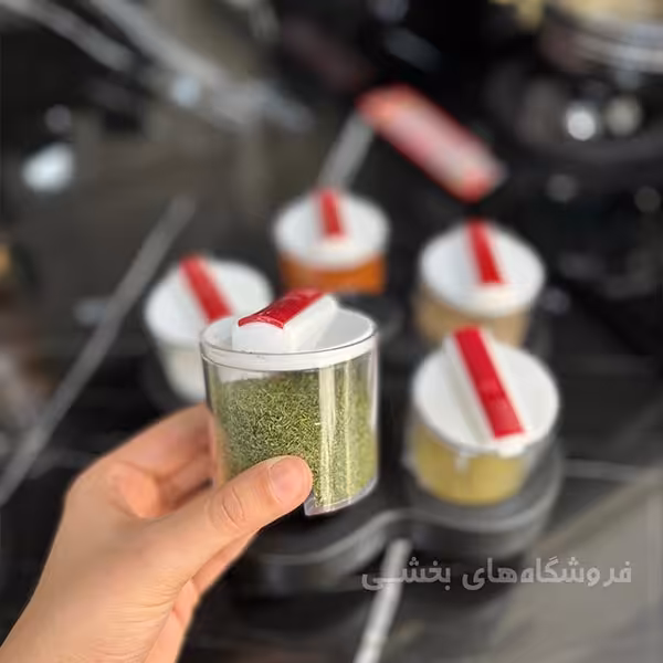 ست جا ادویه مدل چرخشی 5 پارچه