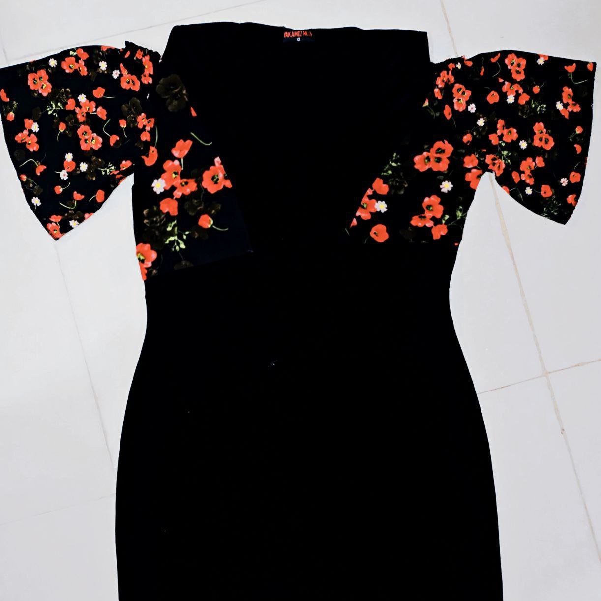 پیراهن مجلسی آستین افتاده جذاب