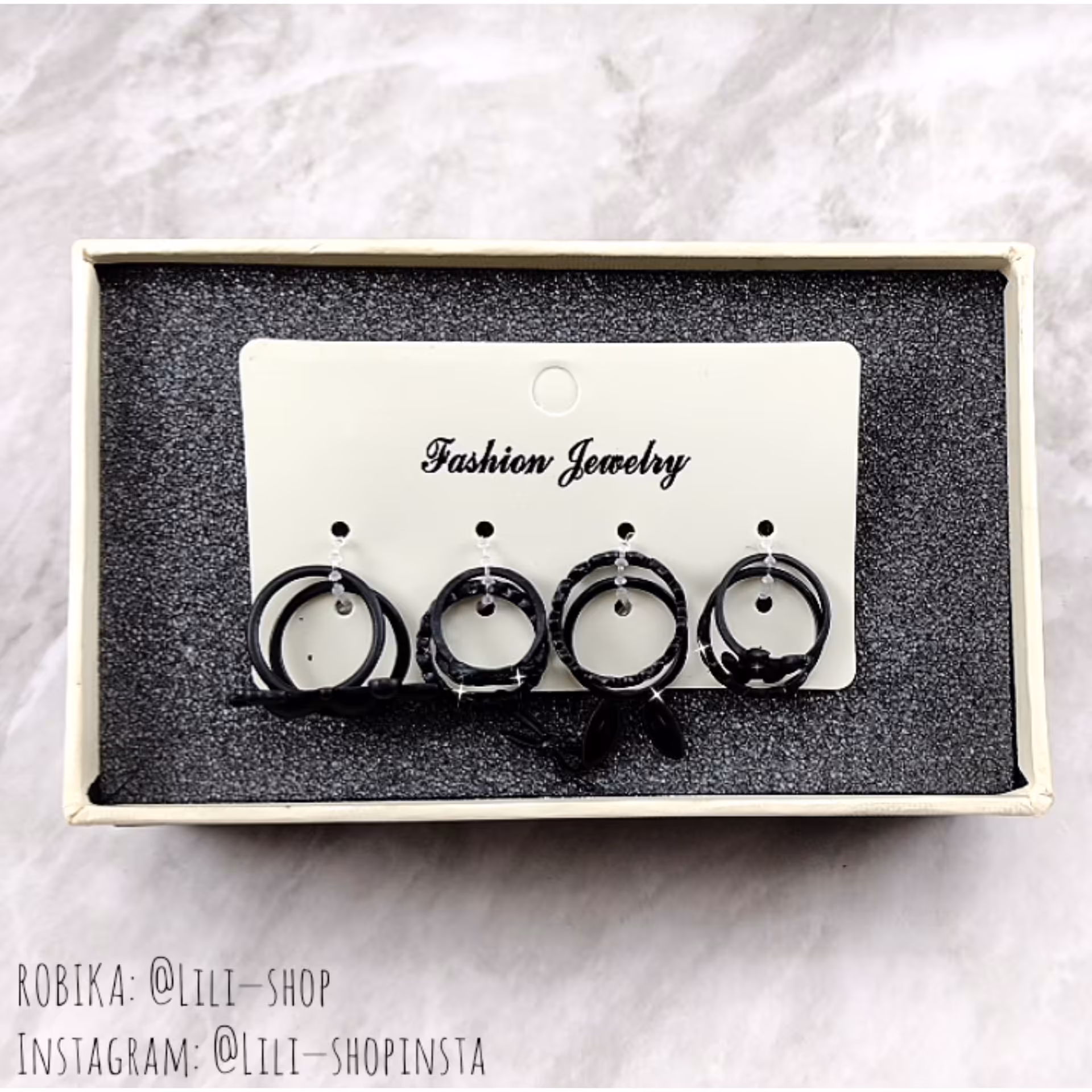 پک انگشتر مشکی