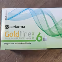 سر سوزن انسولین قلمی سایز 6 گلد فاین