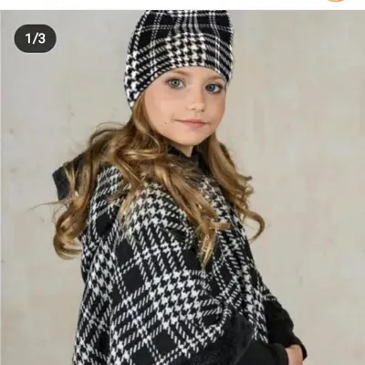 شنل دخترانه با کلاه
