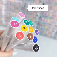 ست ماژیک 12 رنگ دو سر MARKER