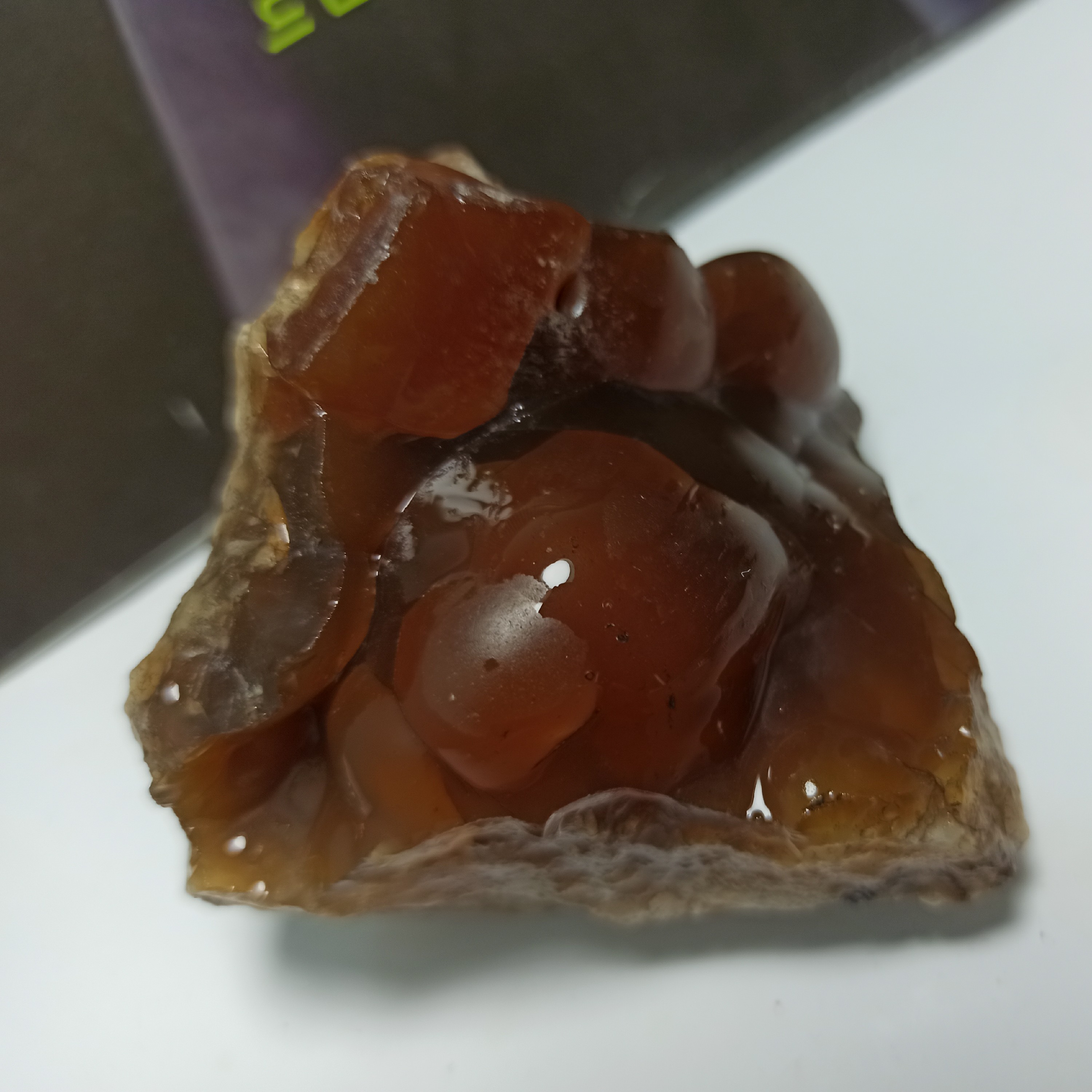 سنگ عقیق جزع کلکسیونی تزئینی خوشرنگ و زیبا طبیعی و اصل معدنی 