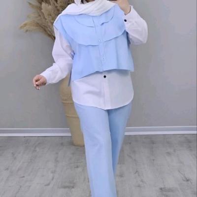 ست سه تیکه اسپرت شومیز وست و شلوار روشا.