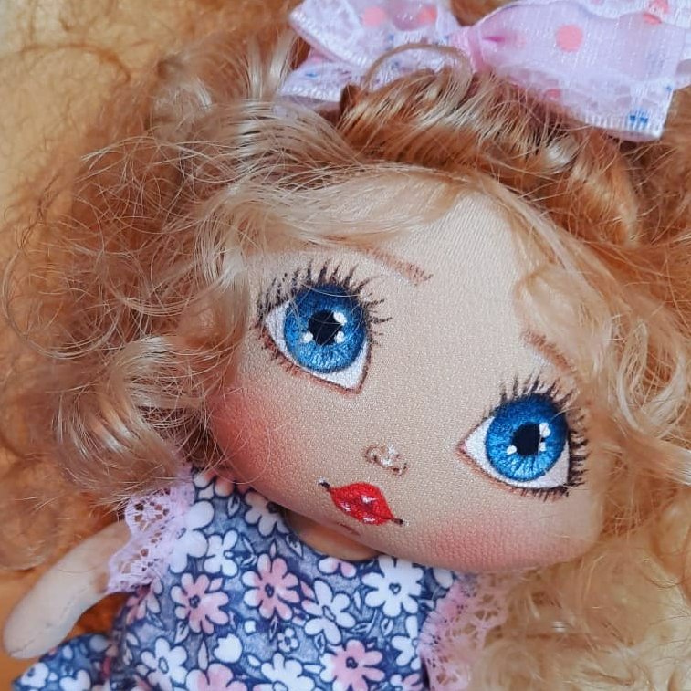 عروسک دستساز صورت نقاشی