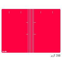 خرید پوشه مقوایی خط دار قرمز 350 گرم بسته 100 عددی