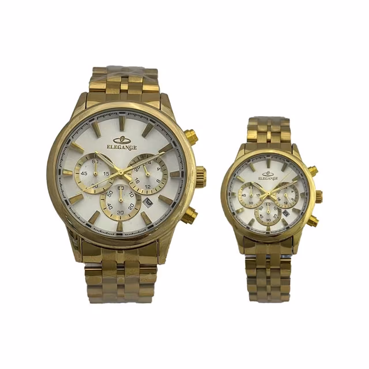 ست ساعت مچی زنانه و مردانه الگانس مدل WS-ED36903 سه موتوره