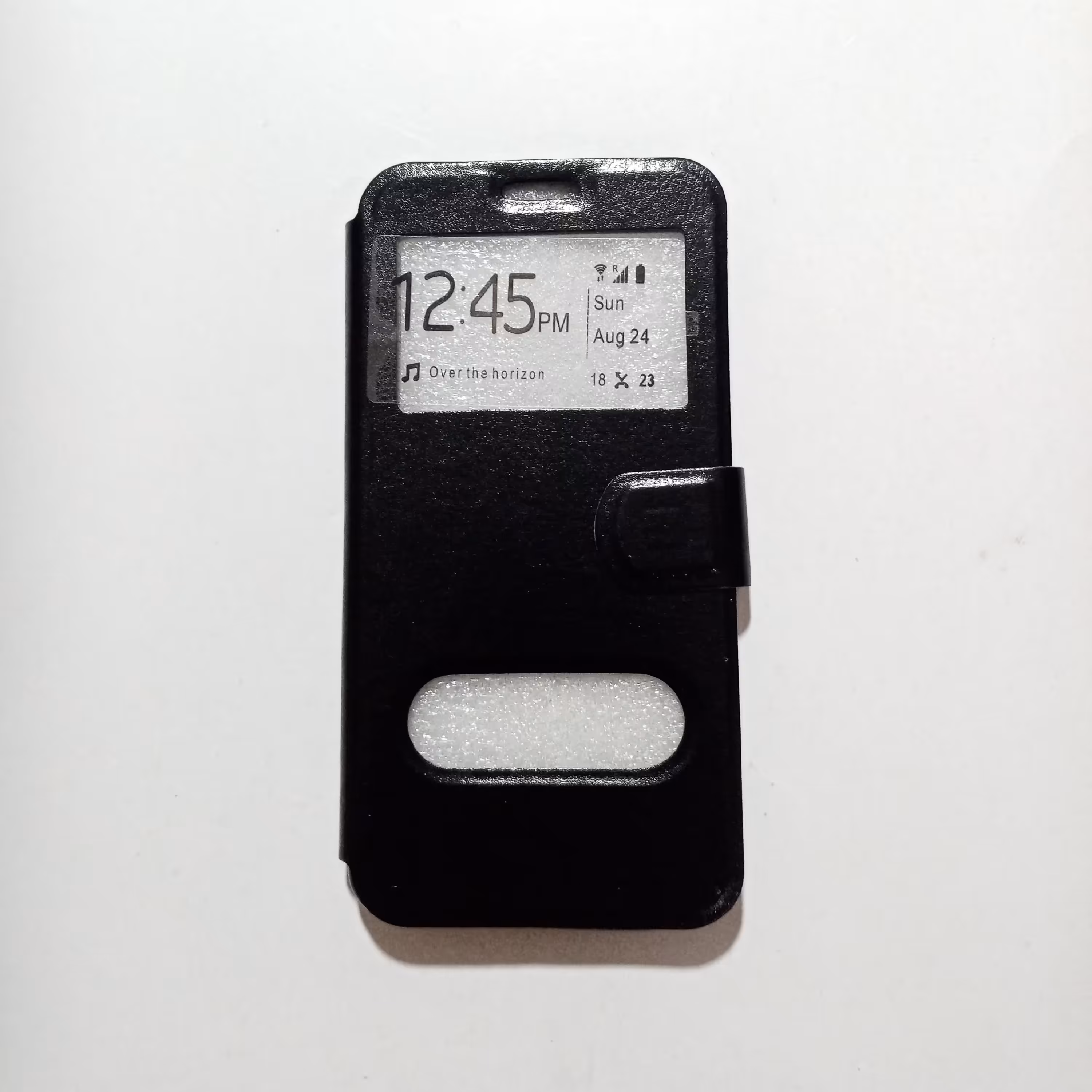 کیف کلاسوری چرمی پنجره دار مناسب برای گوشی موبایل سامسونگ J7prime