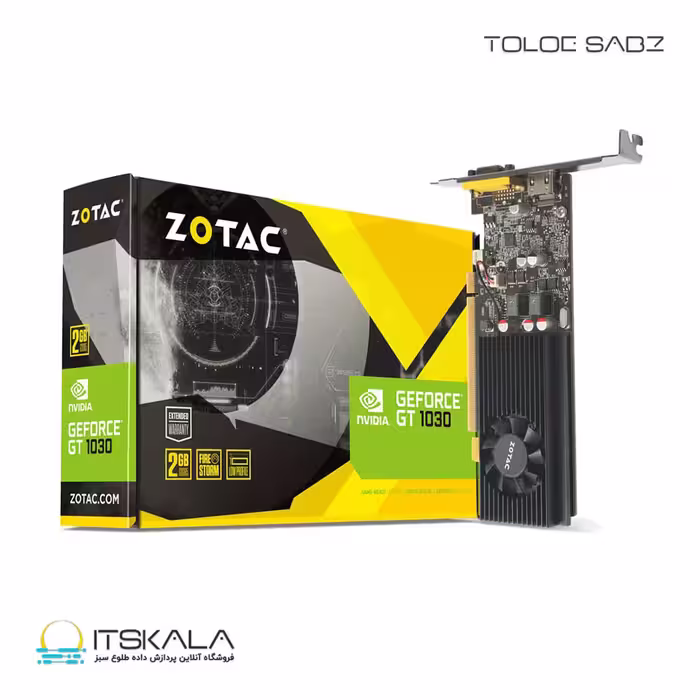 قیمت و خرید کارت گرافیک زوتک مدل ZOTAC GAMING GeForce GT 1030 2GB GDDR5 Low Profile | ITSKALA