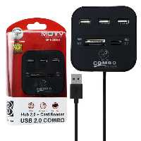 هاب USB سه پورت   رم ریدر ایکس پی XP-HC836