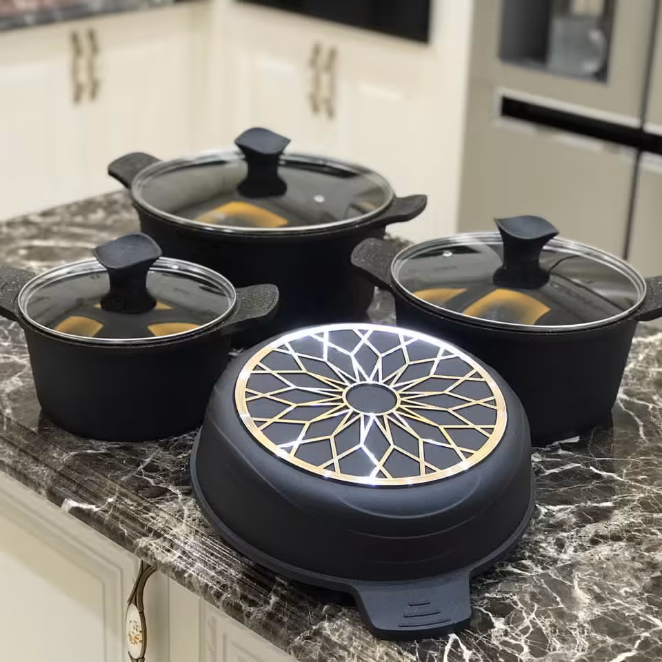 سرویس قابلمه 10 پارچه چدنی استاندارد