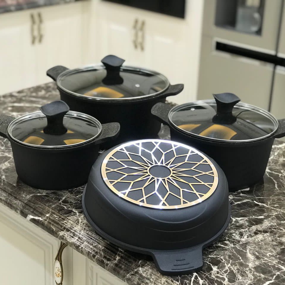 سرویس قابلمه 10 پارچه چدنی استاندارد