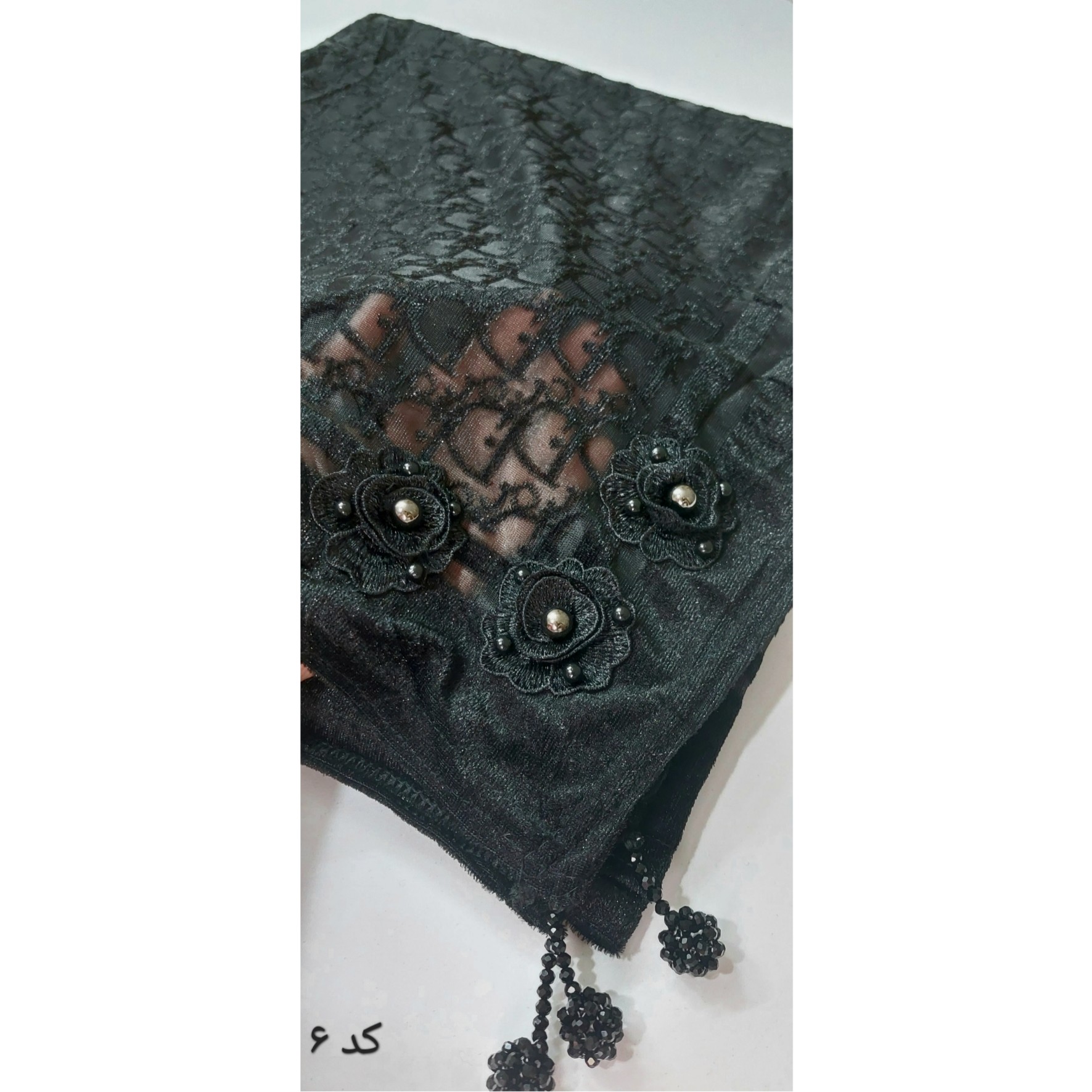 ارسال رایگان . روسری مخمل مجلسی وارداتی اعلاء قواره 140 کد6
