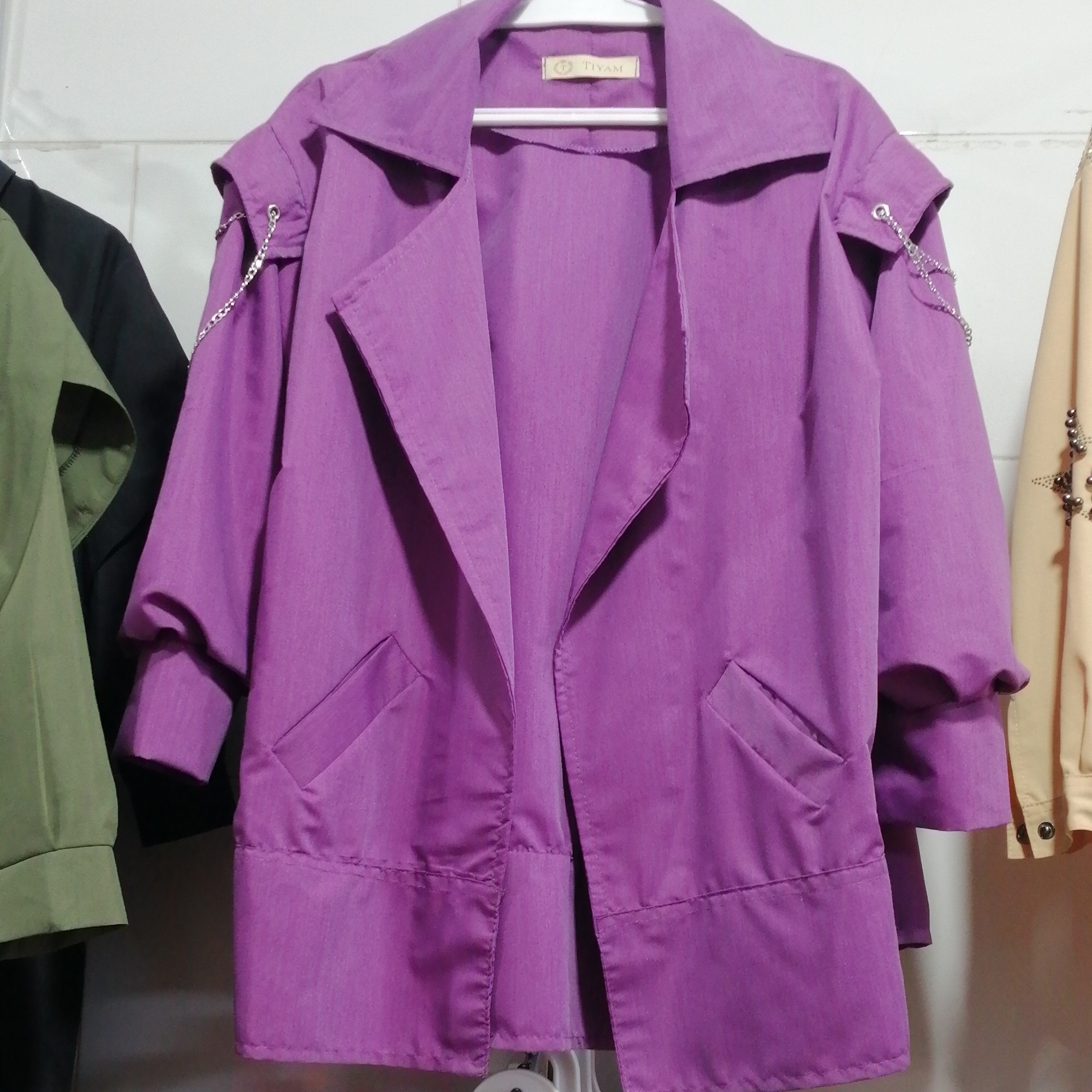 مانتو تابستانی جلو باز  زنجیر دارفری سایز