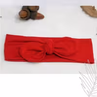 هدبند تریکو رنگ قرمز جنس تریکو پنبه 