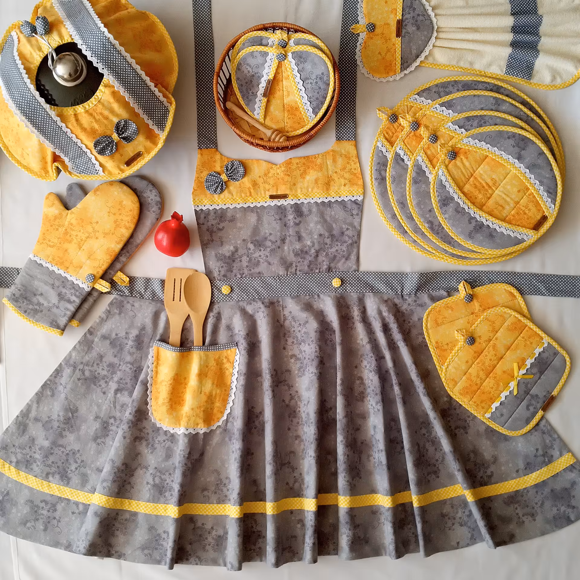 ست پارچه ای 14 تکه آشپزخانه برند زیزان