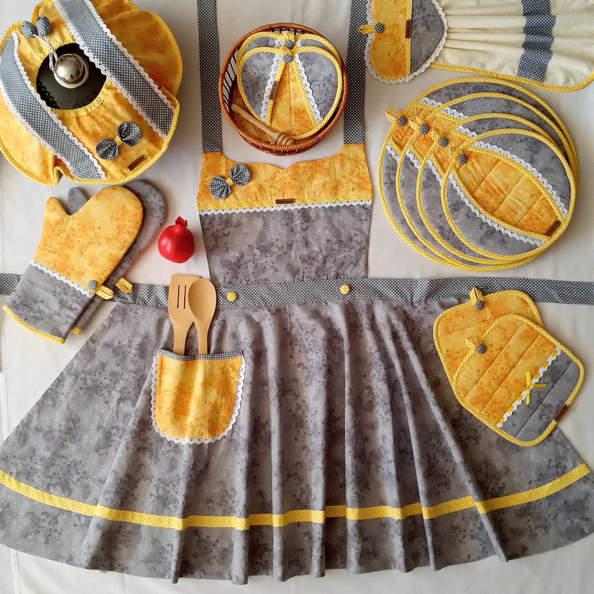 ست پارچه ای 14 تکه آشپزخانه برند زیزان