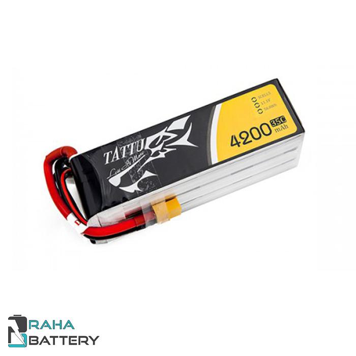 باتری لیتیوم پلیمر 3 سل Tattu 4200mAh 35C