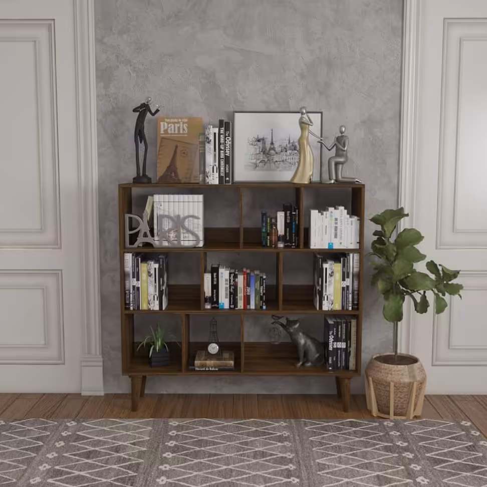 کتابخانه سه طبقه پایه دار