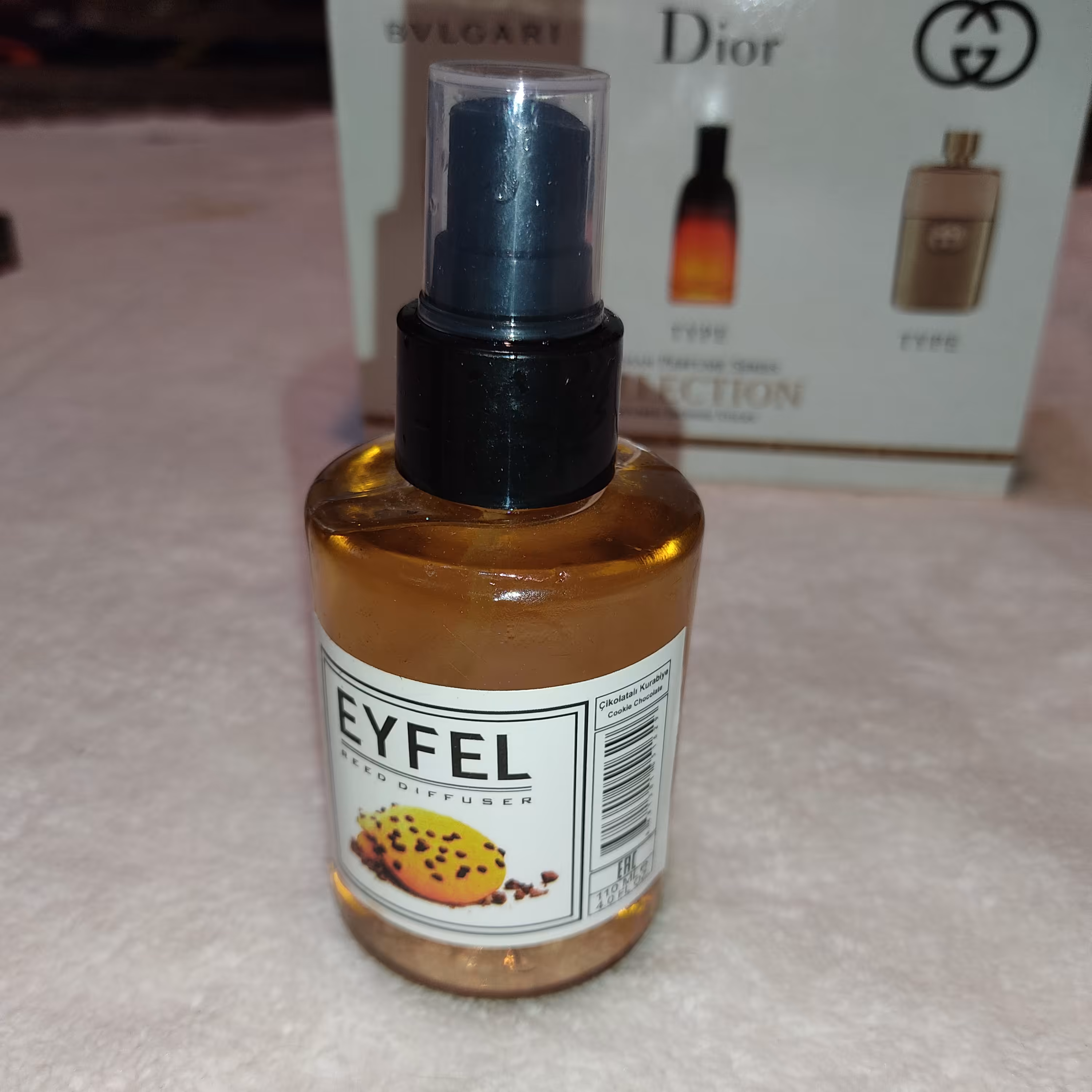 اسپری خوشبوکننده هوا ایفل رایحه بیسکوییت cookie chocolate 