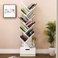 کتابخانه دکوری آبشار کشو دار پارسمن