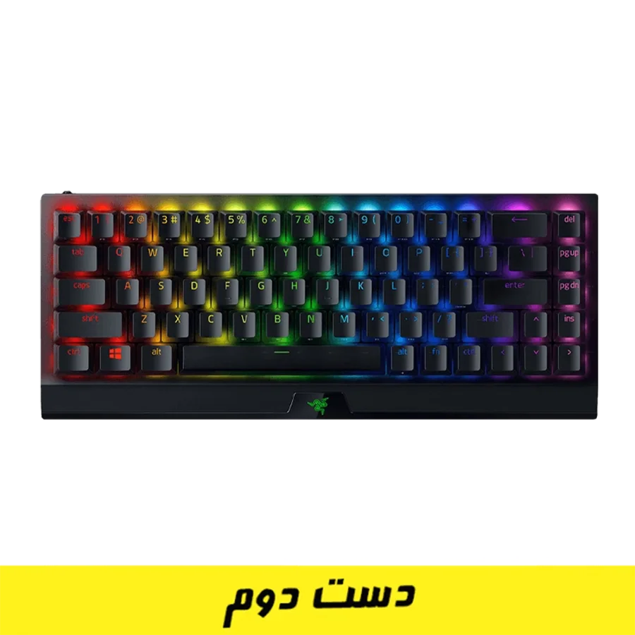 کيبورد گیمینگ ريزر Razer Blackwidow V3 Mini Green Switch دست دوم | تکاف