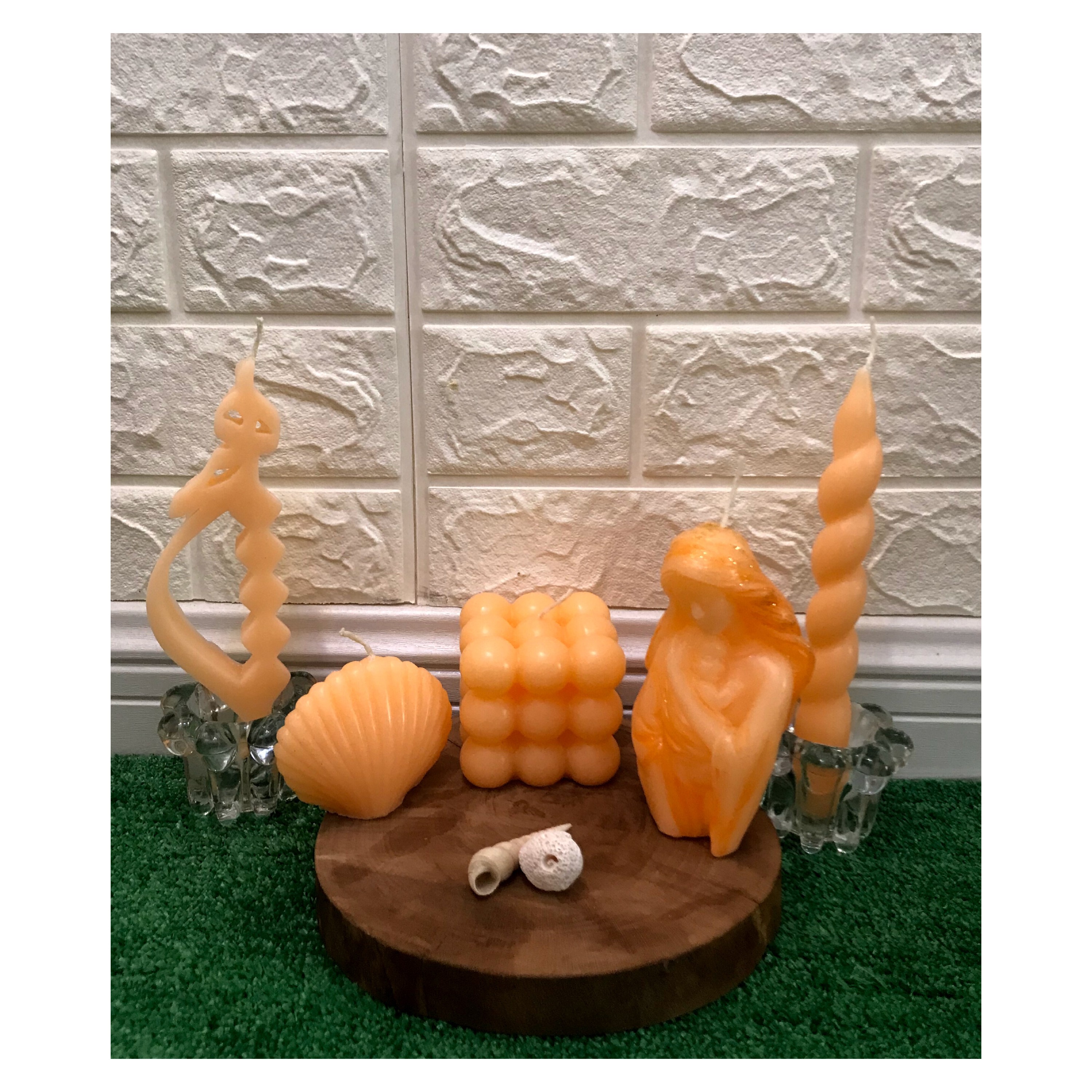 شمع ست نارنجی