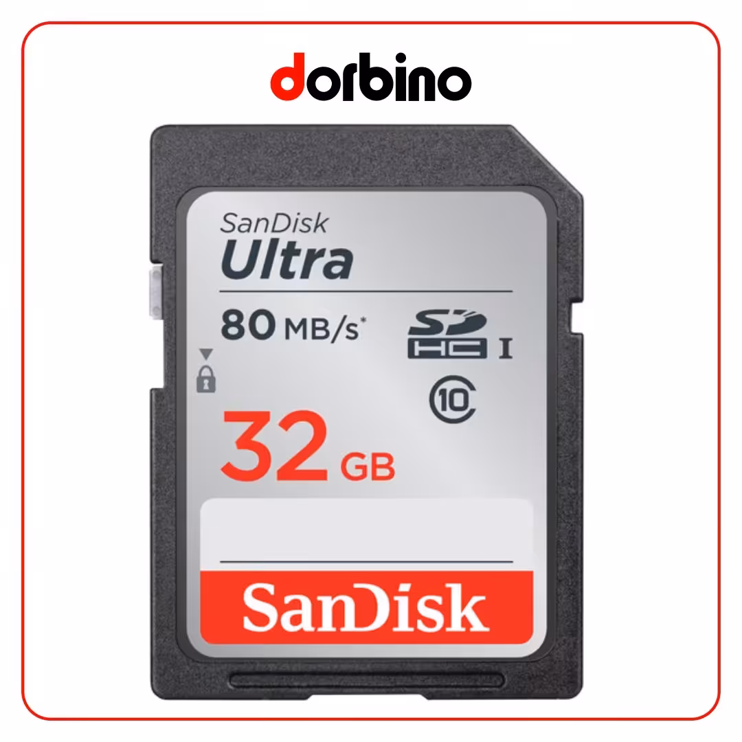 کارت حافظه SanDisk 32GB 533X Ultra UHS-I SDHC - فروشگاه دوربین دوربینو