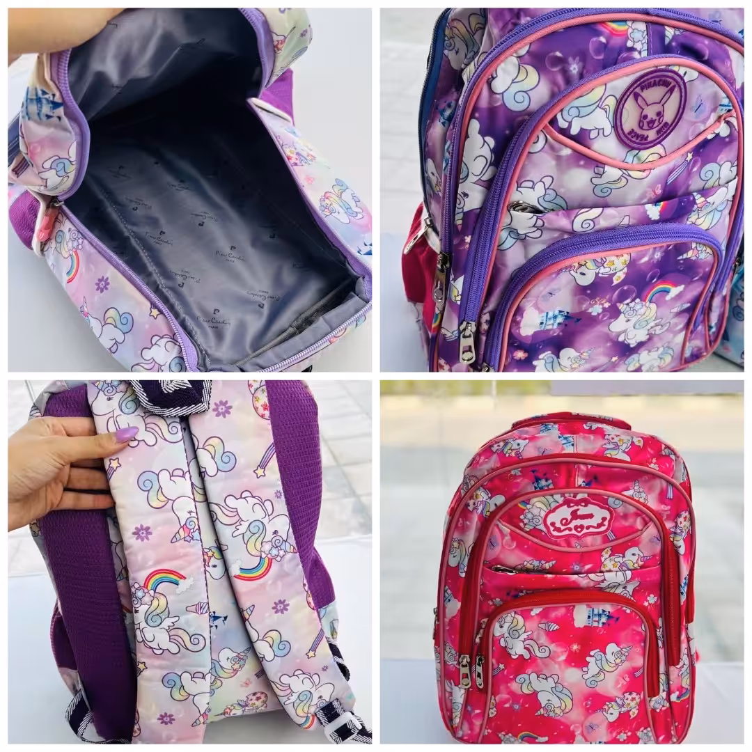 کیف کوله پشتی بچگانه دخترانه تکشاخ،بچه گانه،ارسال رایگان،دخترونه،دبستان،دبیرستان،کیف مدرسه