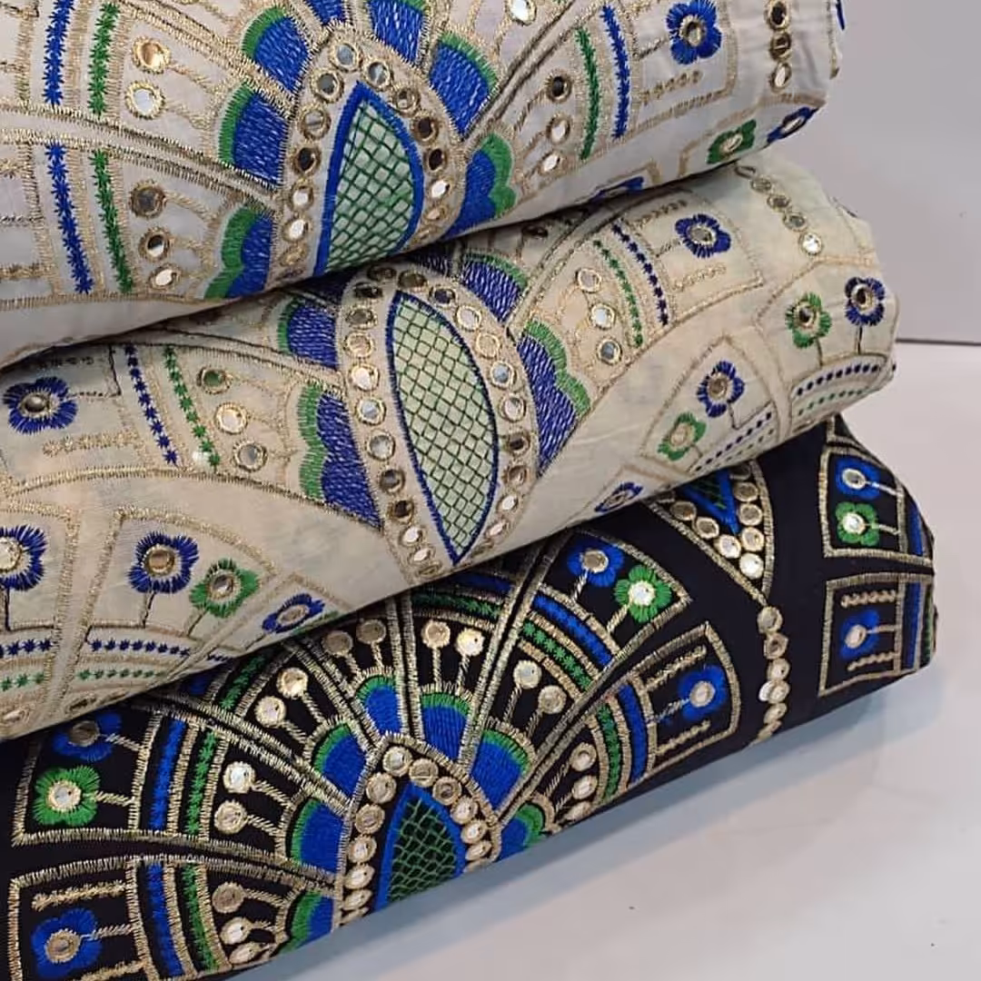 پارچه لینن طاووسی 