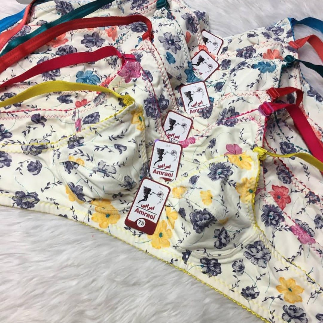 سوتین نخی گلدار