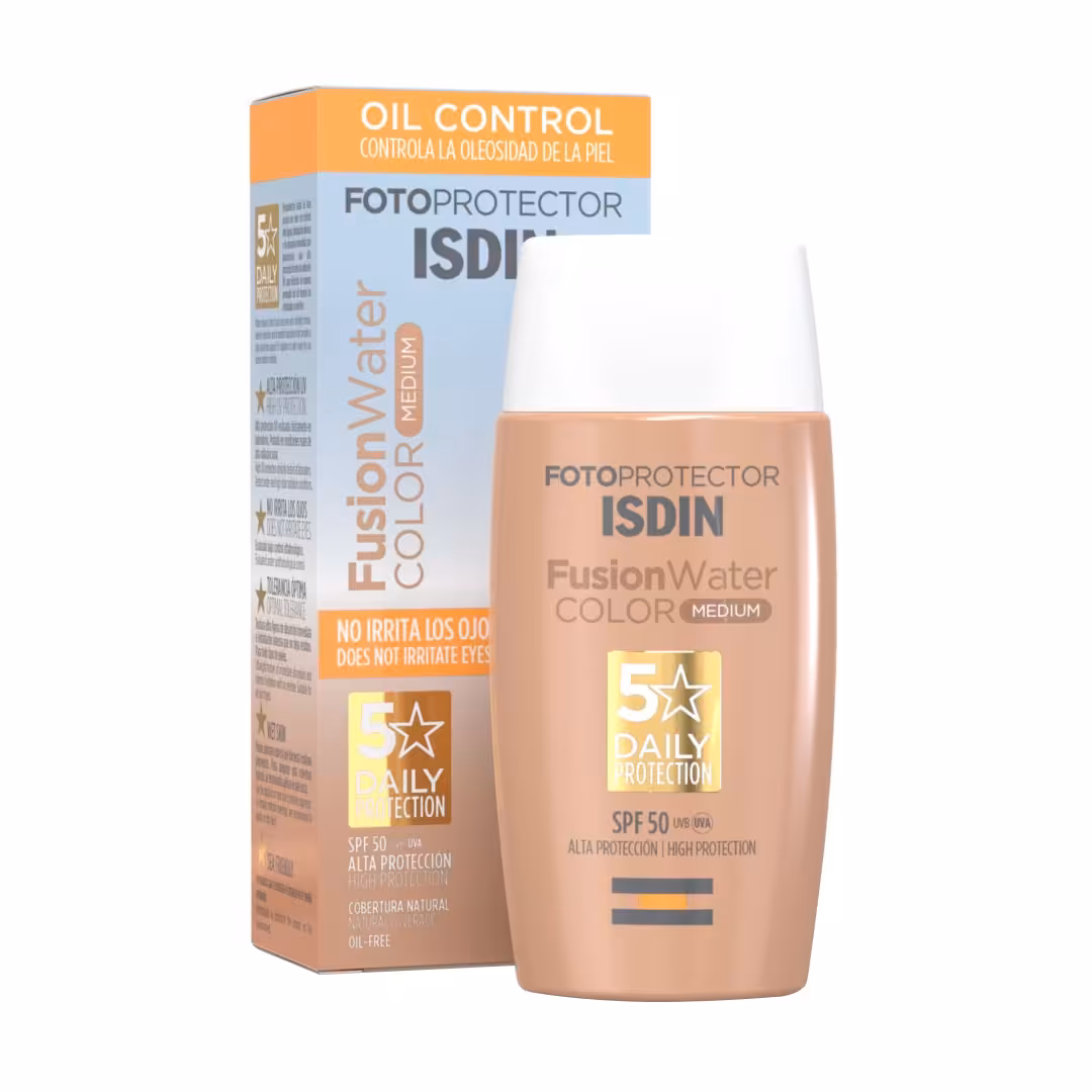قیمت و خرید ضد آفتاب رنگی ایزدین مدل FUSION WATER Color Medium حاوی SPF50 حجم 50 میلی لیتر ⚡ اصل