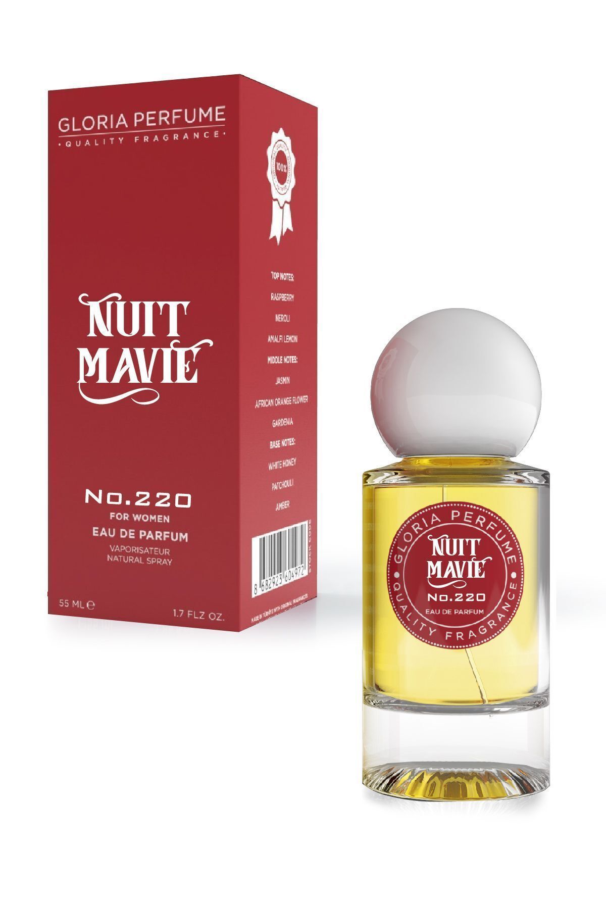 عطر زنانه NUIT BLUE 55 میل Gloria Perfume