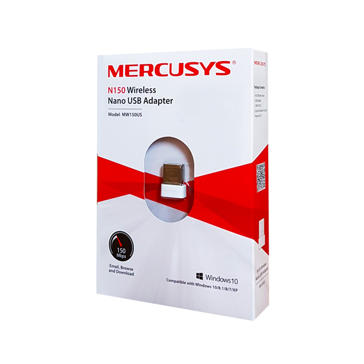 کارت شبکه USB بی‌ سیم N150 Nano مرکوسیس مدل Mercusys MW150US