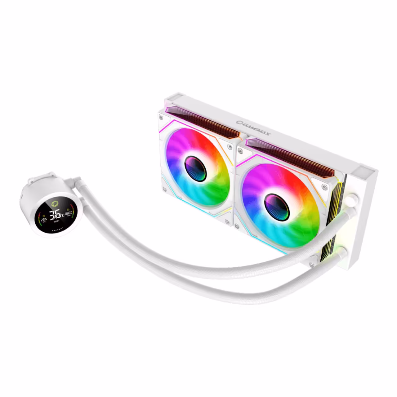 خنک کننده مایع پردازنده گیم مکس مدل IceBurg 240 Digital WH